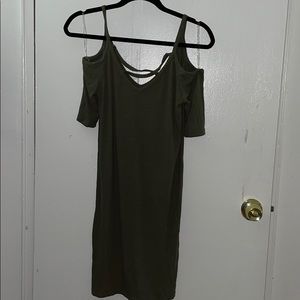 Never worn fashion nova green dress